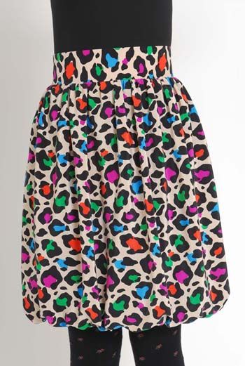 AW1112 PARTY LEOPARD PUFF SKIRT - MULTI